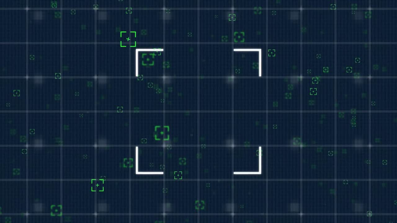 어두운 배경에서 마커의 애니메이션과 데이터 처리