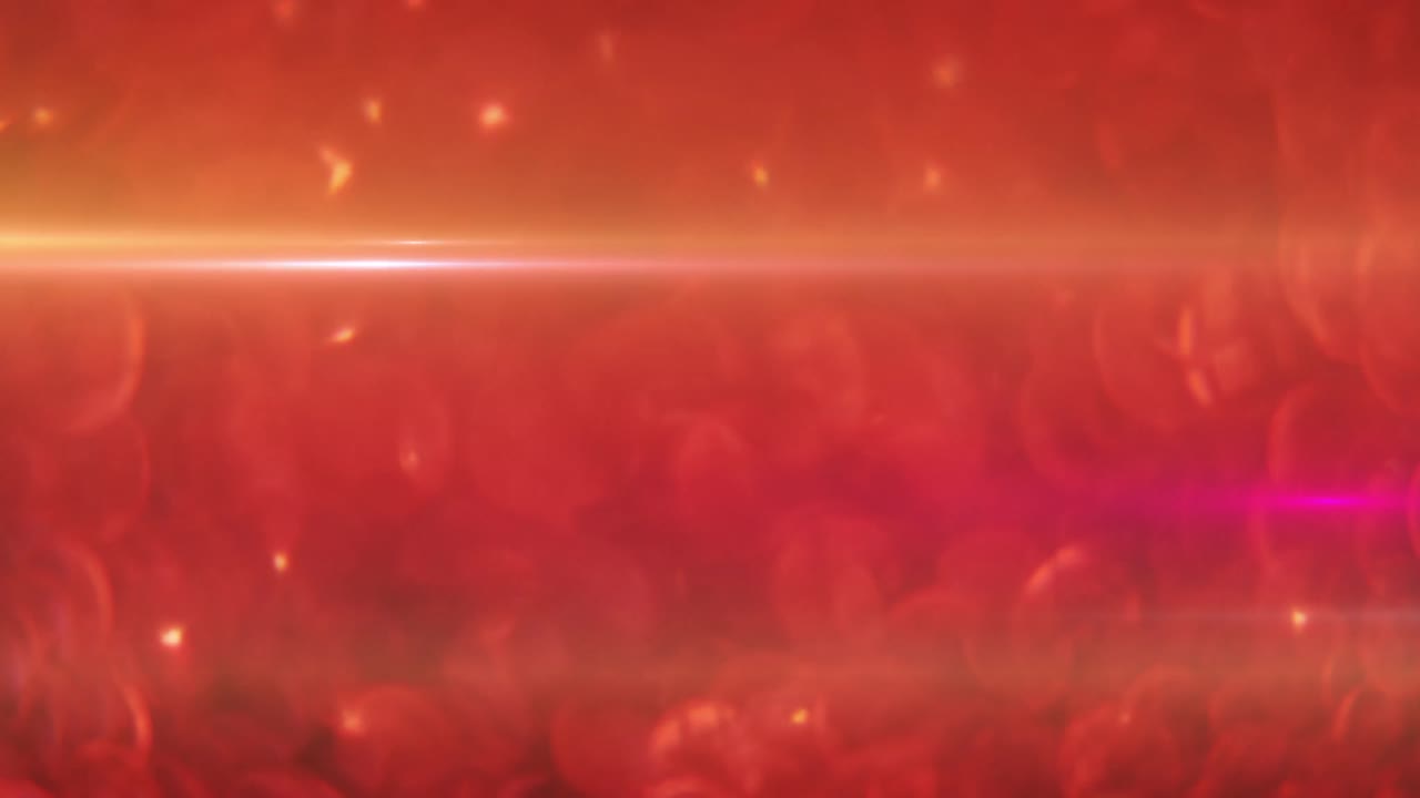 빨간색 배경에 빛나는 반점 위에 빛의 흔적