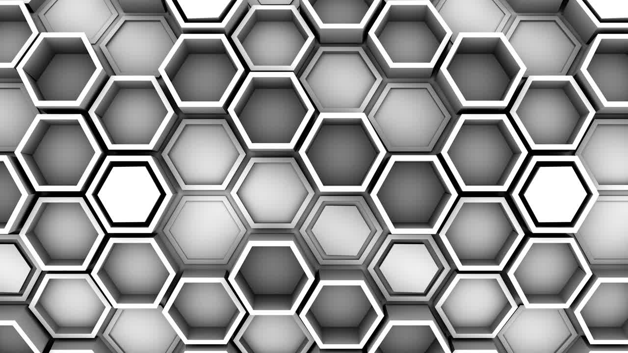 el fondo de los hexágonos