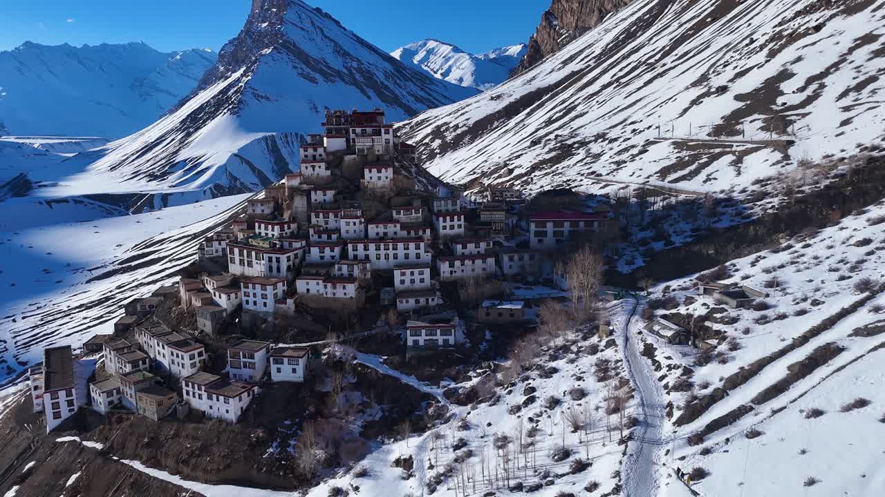 Stunning Winter Monastery in the Himalayas