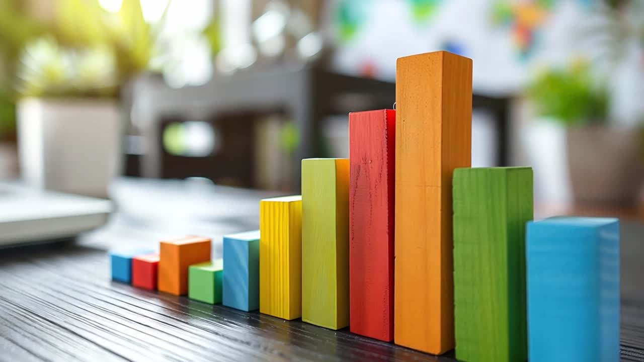 Colorful Bar Graph Representation