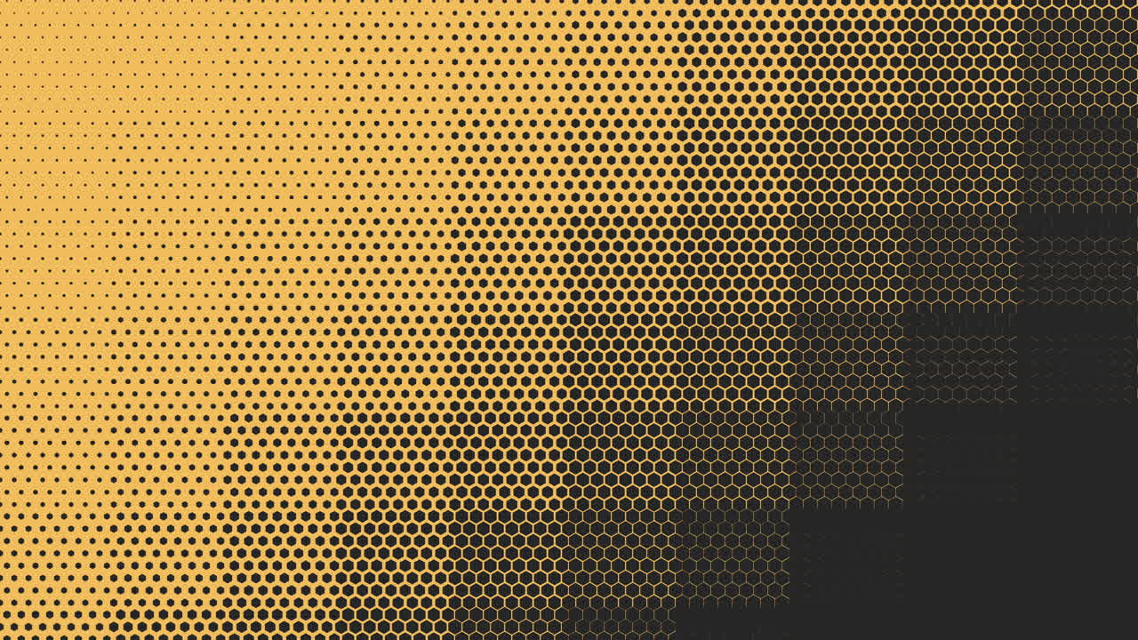 Black dots in rows pattern on yellow gradient