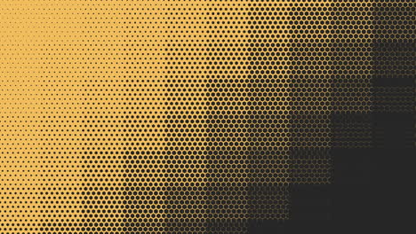 black dots in rows pattern on yellow gradient