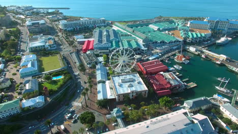 flying over the victoria and albert waterfront