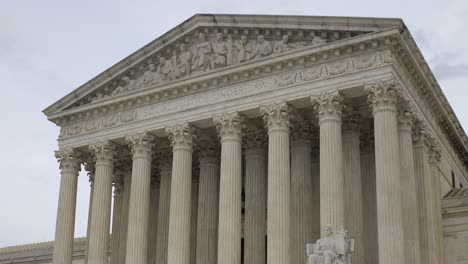 alejamiento lento del edificio de la corte suprema de los estados unidos