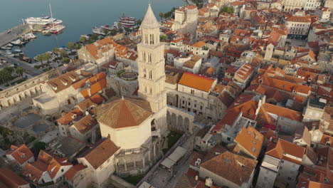 aerial shot of the city of split in croatia, europe-17