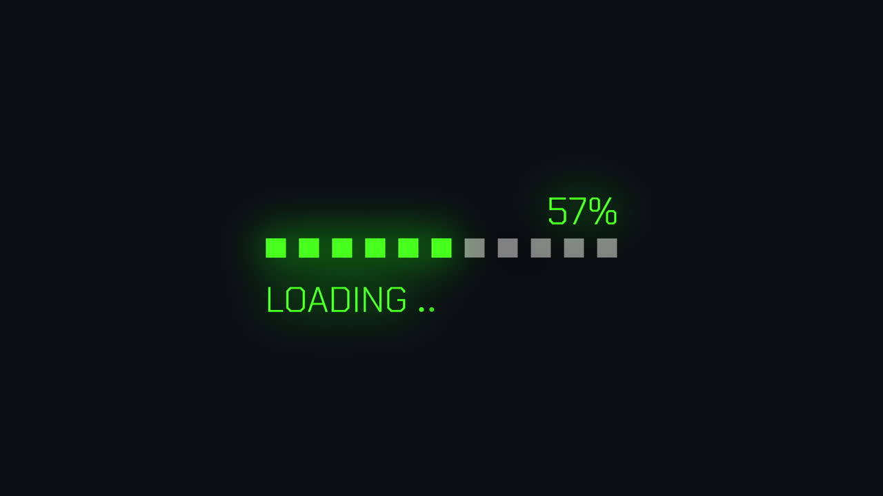 Digital Green Loading Progress Bar Animation