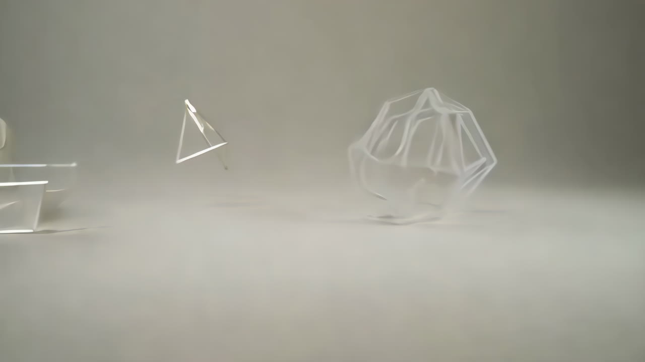 추상적인 기하학적 조각