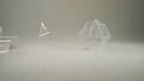 esculturas geométricas abstractas