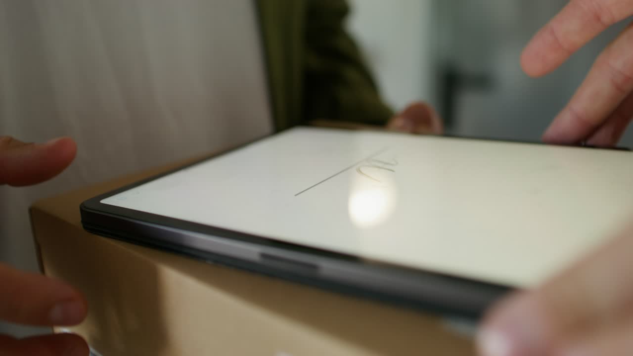 firma digital en la tableta