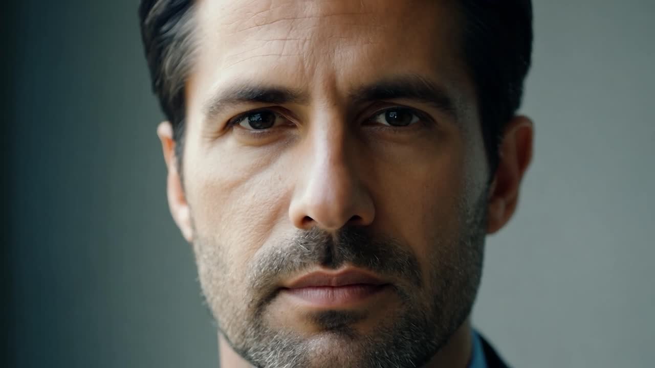 retrato de un hombre confiado