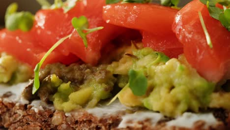 delicious salmon and avocado sandwich