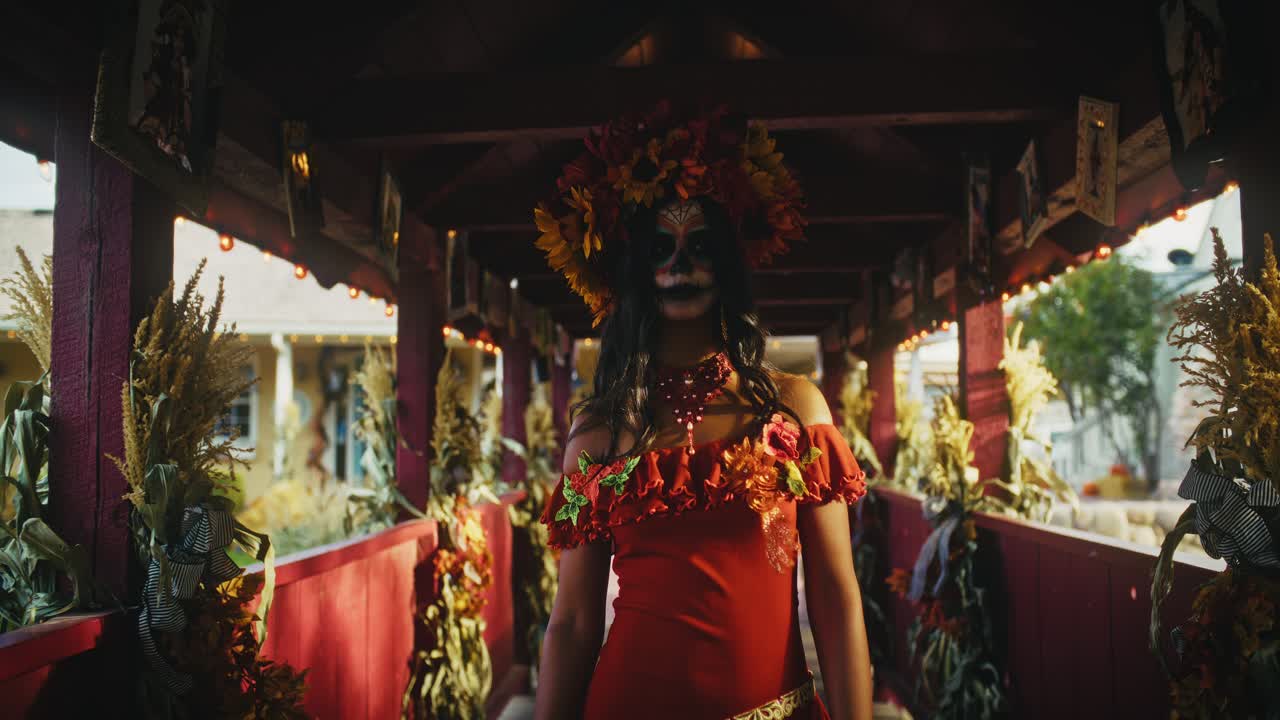 El disfraz del día de los muertos.