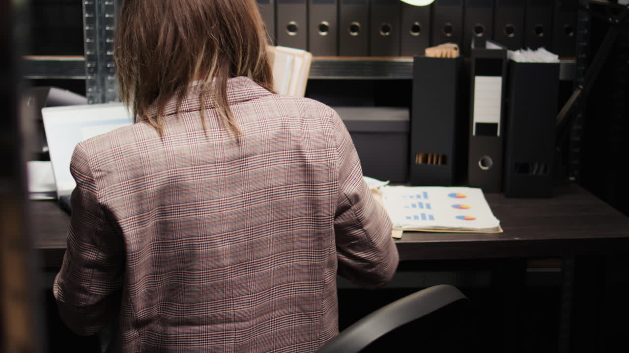 Woman working at her desk in the office