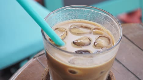 iced coffee in glass