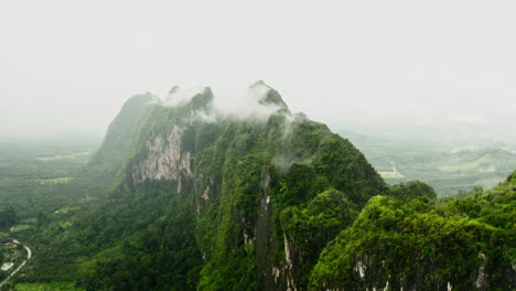 paisaje de la cordillera de niebla