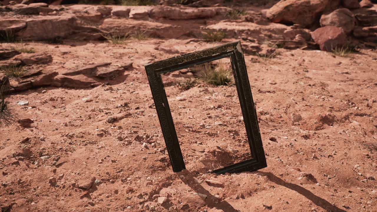 그랜드 캐니언 에 있는 매우 오래된 나무 프레임