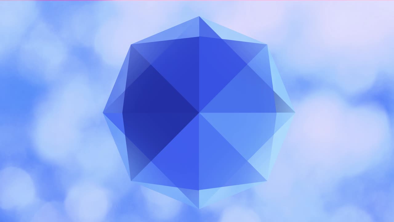 빛에 반이는 파란 다이아몬드