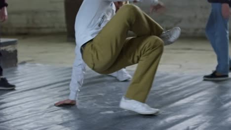 boy practicing breakdance