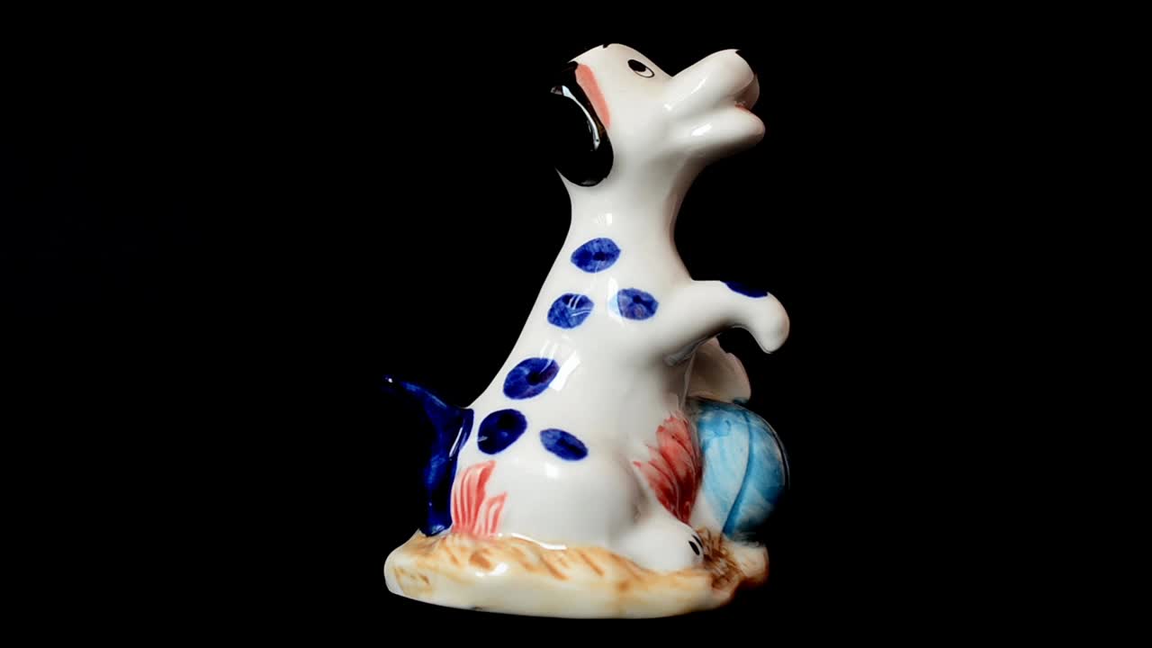 Fotografering af en hundestatuette
