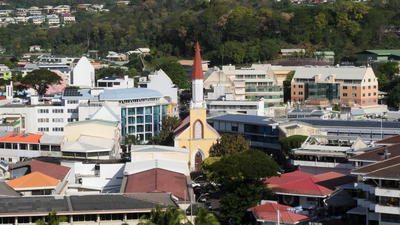 Cathedral of Our Lady of the Immaculate Conception of Papeete (Cathédrale de Papeete Notre-Dame de L'Immaculée Conception),in Papeete, Mahina,Tahiti.