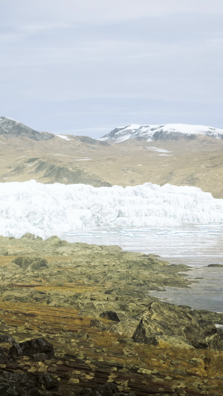 Paisagens áridas indicam o recuo de geleiras e as mudanças climáticas
