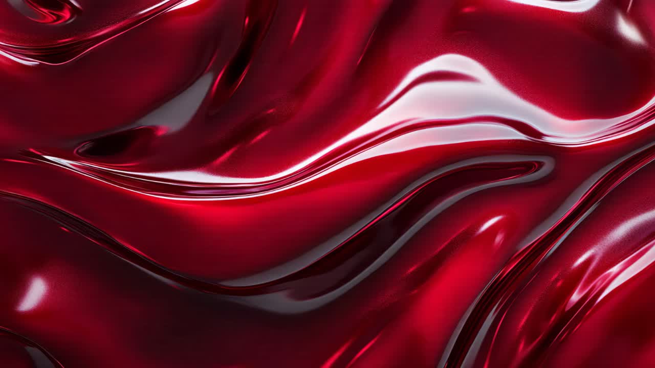 Abstract Red Rippling Fabric Texture