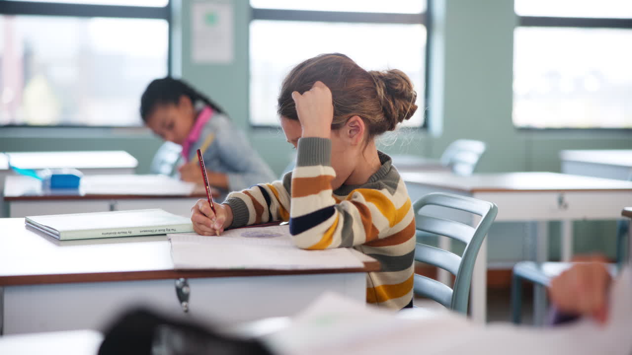 Students learning in classroom | Premium Stock Video Footage