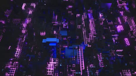 abstract high tech animated 3d futuristic big data digital background