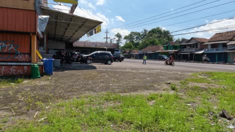 community activities after the covid-19 pandemic on the 2nd day of eid on the outskirts of yogyakarta.