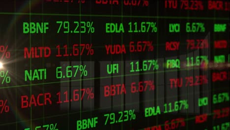 Animation-of-stock-market-over-window