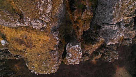 Flying-Directly-above-Resegone-rocky-mountain-top-of-Italian-Alps-in-northern-Italy