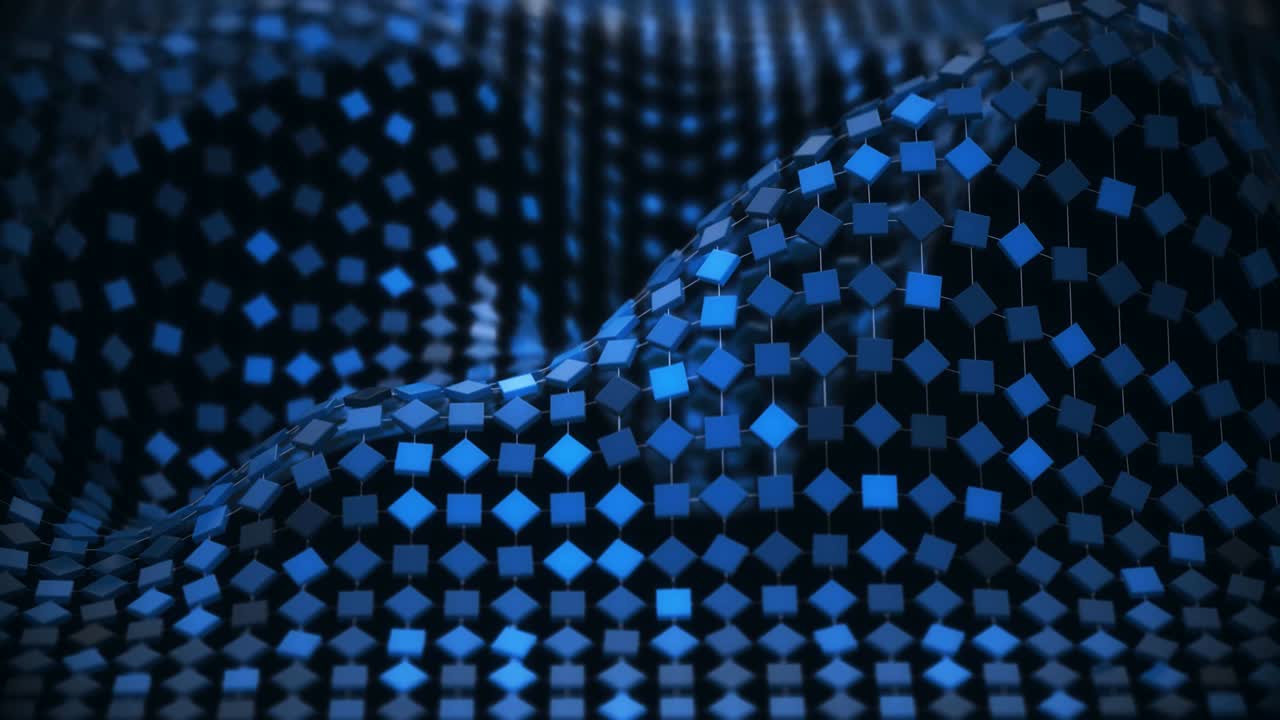 la malla de moléculas de la red 4k.