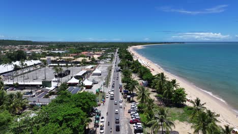 carretera costera en porto seguro bahía brasil