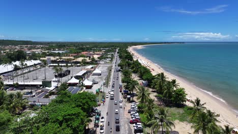 coastal road in porto seguro bahia brazil