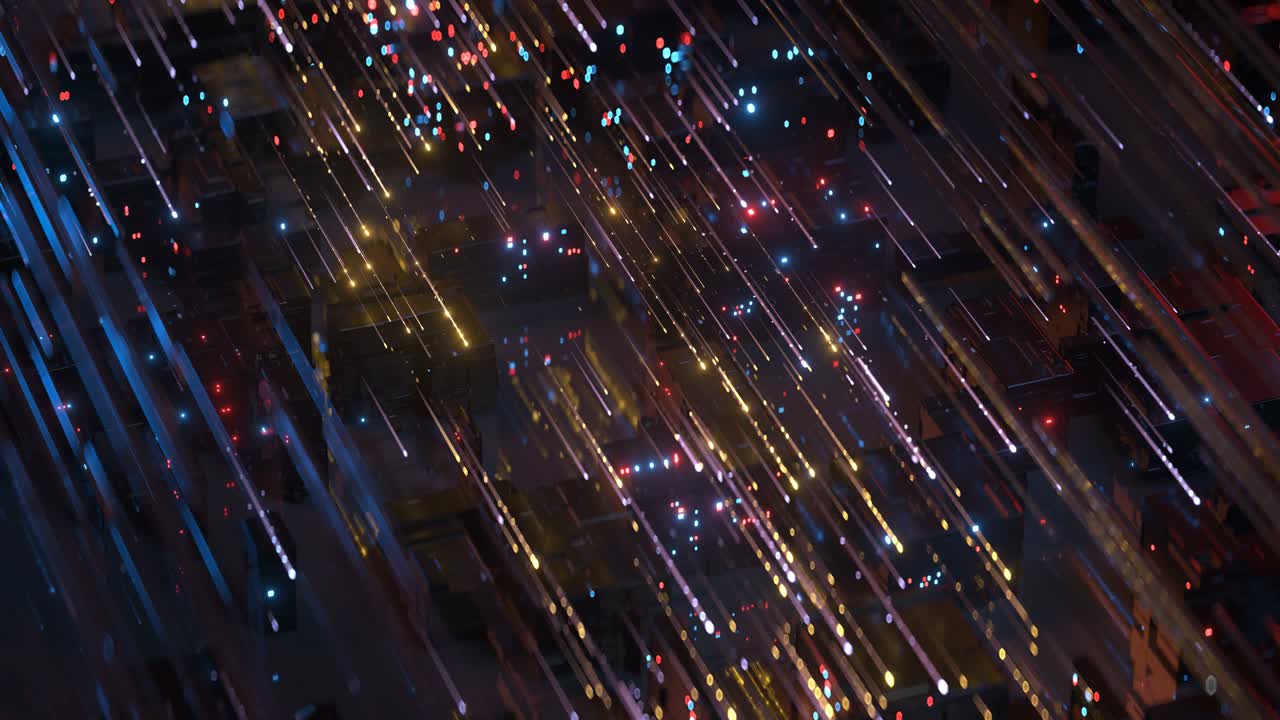 gran flujo de datos bucle sin costuras animación de renderizado 3d