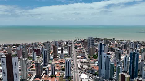 panorámica del amplio paisaje del famoso lugar de la ciudad de joao pessoa en el estado brasileño de paraiba