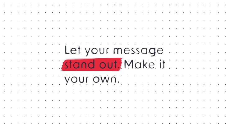 Modern Animated Text Titles with Graphic Highlights