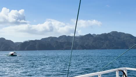 Vídeo-Grabado-Desde-Un-Barco-Navegando-Por-Palawan,-Filipinas.