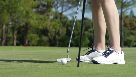 golfer playing golf