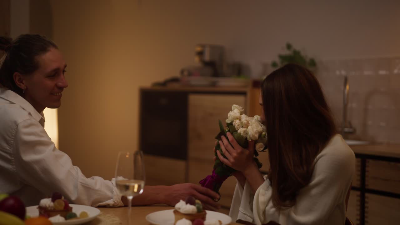 만적 인 저녁 놀라움