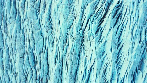 aerial view of blue glacier blocks