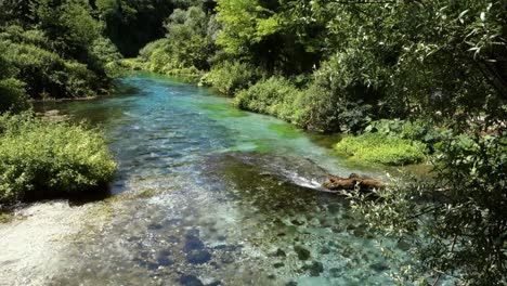 the amazing natural spring of blue eye nature monument, near to saranda, albania