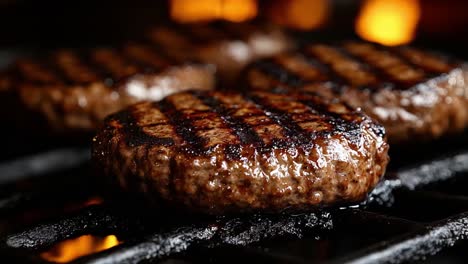 burger on the grill