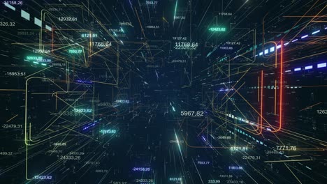 futuristic cg animation display