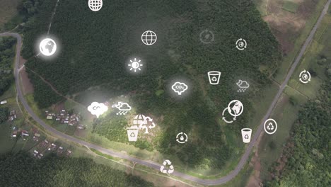 drone view- áfrica bosque- kenia y tanzania- incendio forestal en las laderas del monte kilimanjaro loitokitok kenia