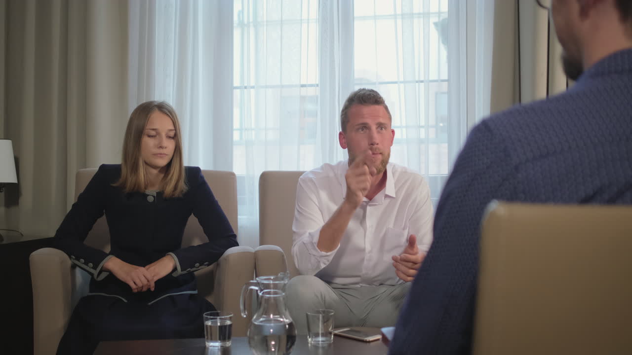 sesión de terapia de pareja