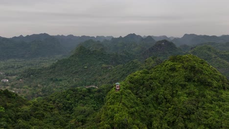 aerial view of cat ba national park in vietnam