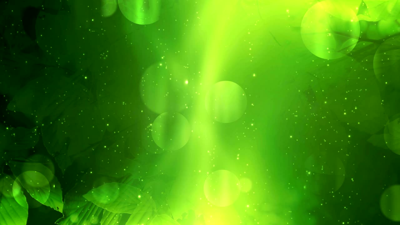 bucle de fondo de hojas verdes