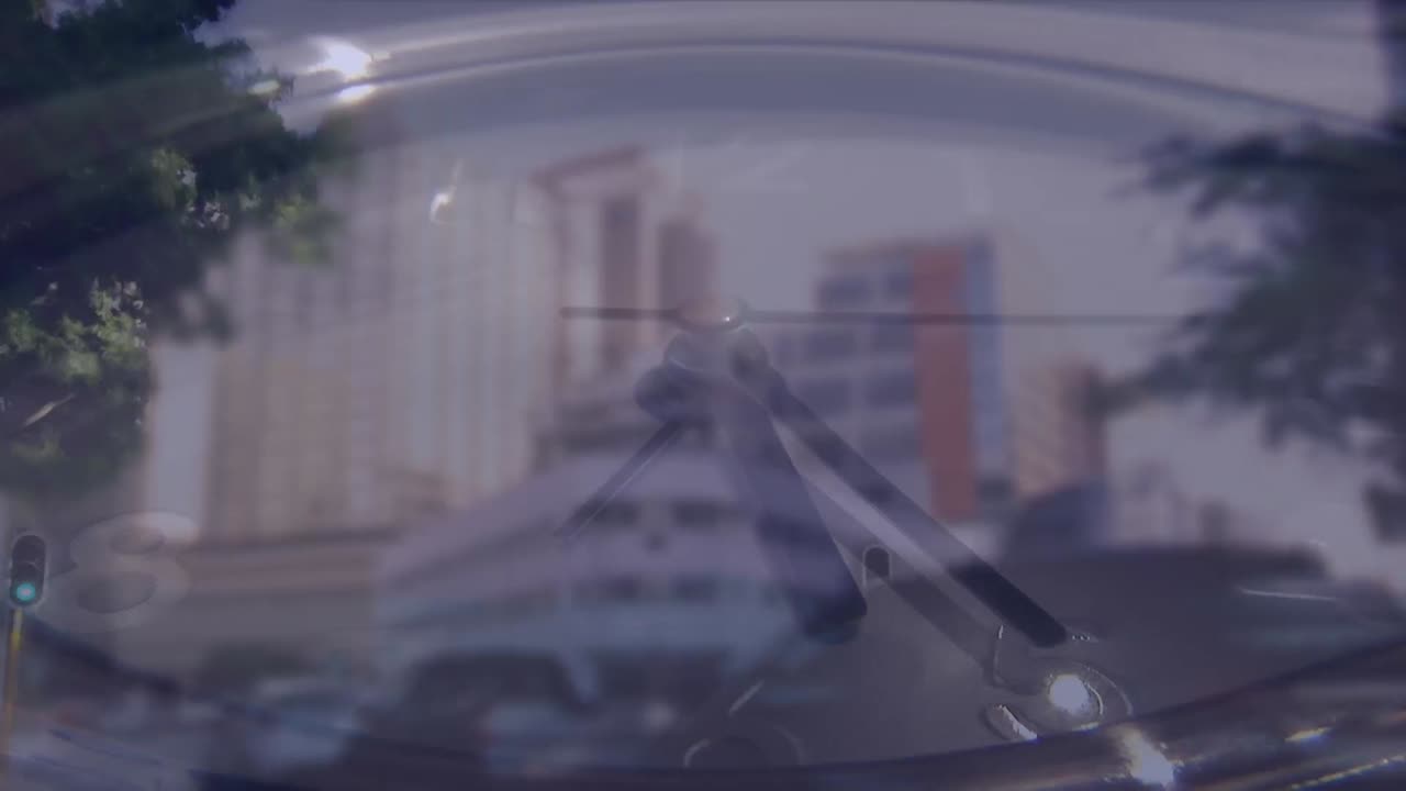 는 사람들과 함께 타임스 위의 시계 애니메이션